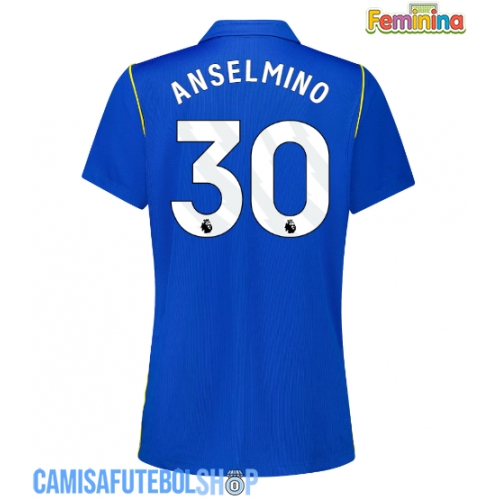 Camisa de time de futebol Chelsea Aaron Anselmino #30 Replicas 1º Equipamento Feminina 2026-27 Manga Curta